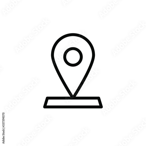 Gps maps best icon , template logo design road business , emblem isolated illustration outline solid background white 