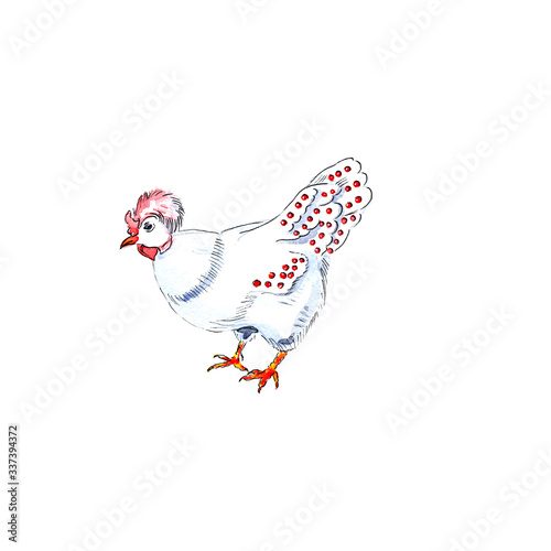 French Hen for 12 Days of Christmas Charms