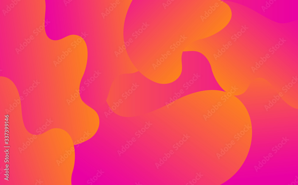 Dynamic style banner design with fluid orange gradient elements. Creative illustration for poster, web, landing, page, cover, ad, greeting, card, social media, promotion.