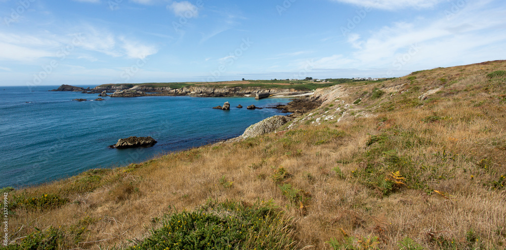 A view of Ouessant island coastline A view of Ouessant island coastline
