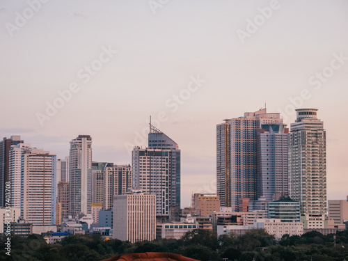 Skyline of Barangay District in Metro Manila