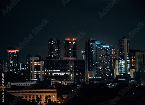 Skyline of Metro Manila by Night