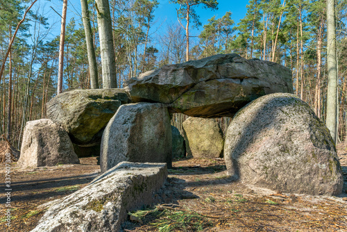 Prehistoric megalith tomb Teufelskueche near Haldensleben photo