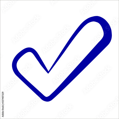 Check Vector Line Icon. Editable stroke
