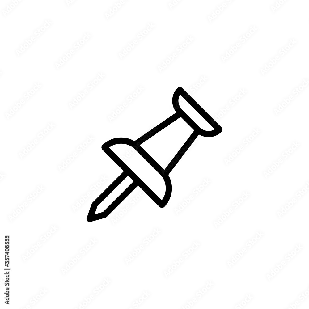 pushpin icon vector design template pushpin icon vector design template