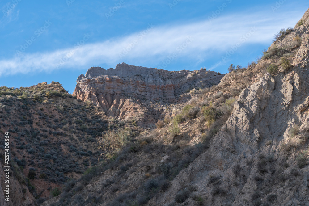 Steep landscape in Los Picachos in Spain