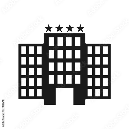 hotel icon in trendy flat style 