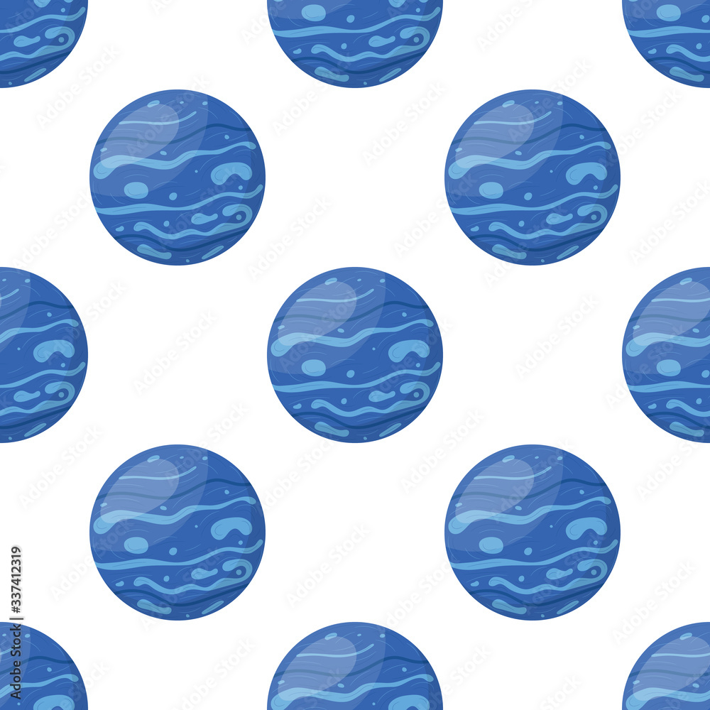 Neptune planet isolated on white background. Planet of solar system. Cartoon style vector illustration for any design. Neptune planet isolated on white background. Planet of solar system. Cartoon style vector illustration for any design.
