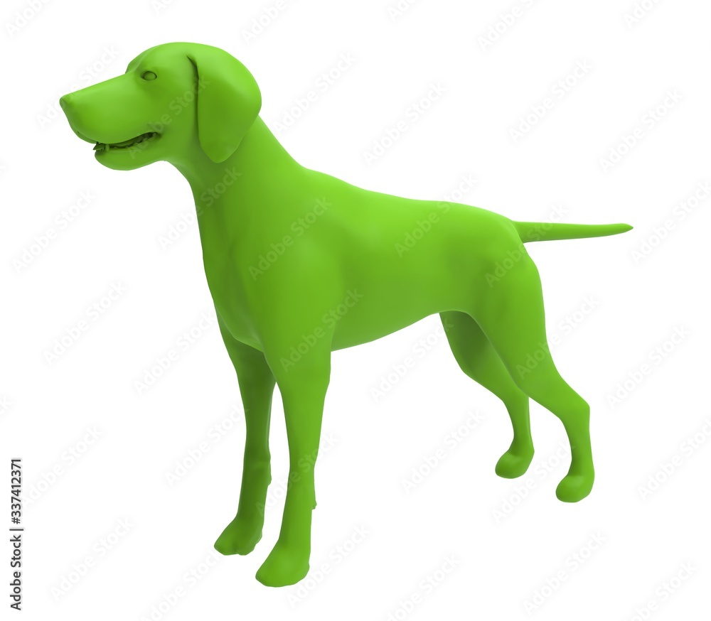 3d illustration of the dog 3d illustration of the dog