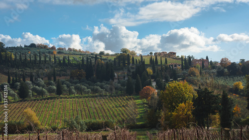 Panorama sulla Val d Orcia in autunno