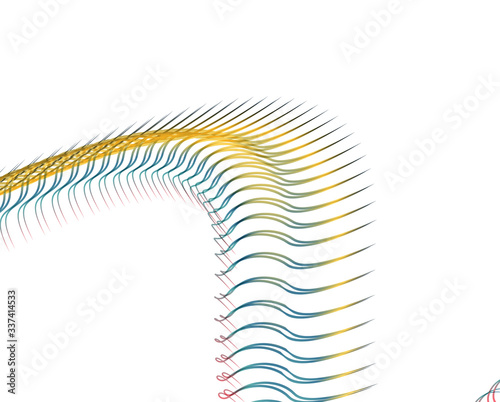 Abstract background blend wave line design for Wallpaper, Banner, Background, Card, Book Illustration, landing page