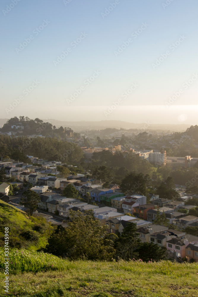 San Francisco City View at Sunset