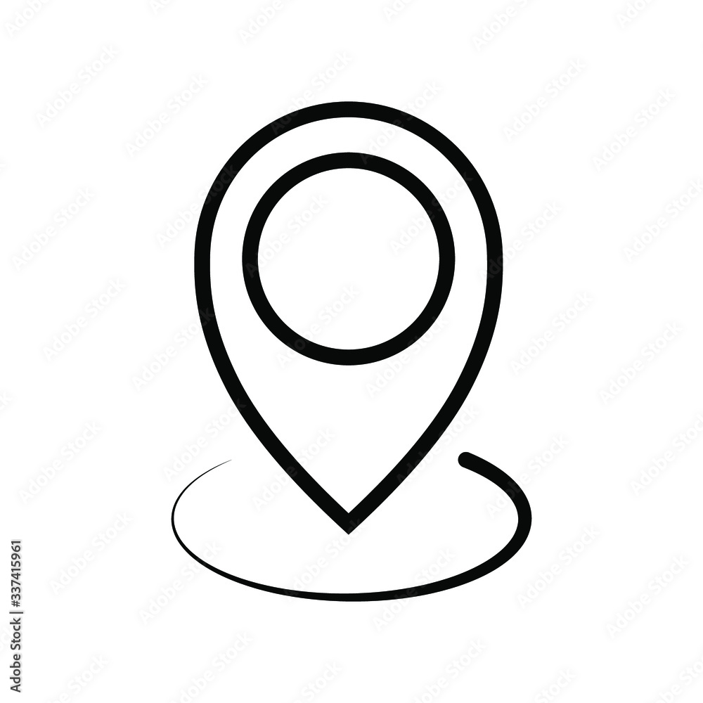 Pin map place location icon , Pin map symbol. vector illustration. EPS 10 Pin map place location icon , Pin map symbol. vector illustration. EPS 10