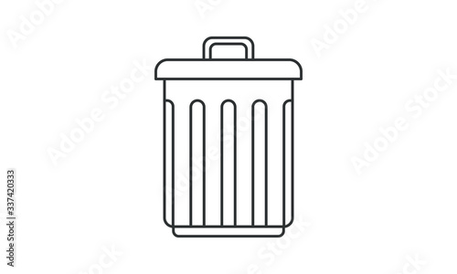 Trash can, delete, recycle bin, storage bin, trash, waste bin, clear, recycling, dustbin free vector icon
