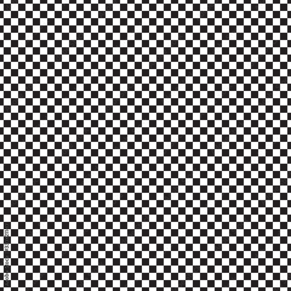 black white seamless pattern with checker board
