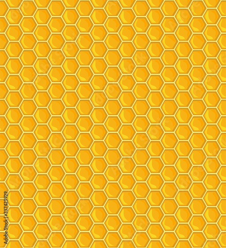 Seamless pattern with Honeycomb. Swatches are included in vector file.