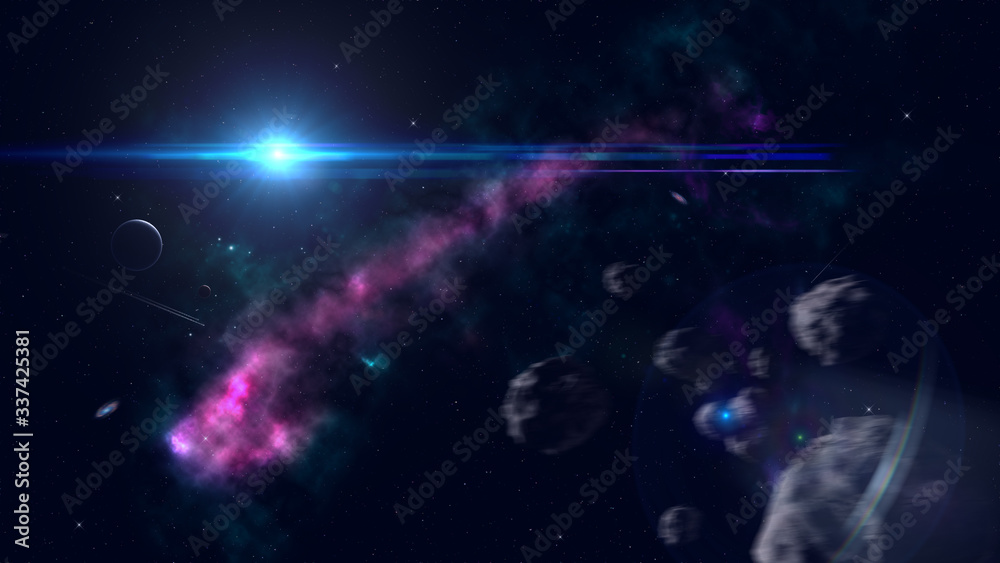 abstract space background with space