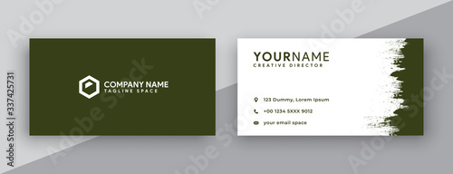 business card design. biscay green business card templates design. new 2020 color trends biscay green