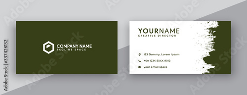 business card design. biscay green business card templates design. new 2020 color trends biscay green