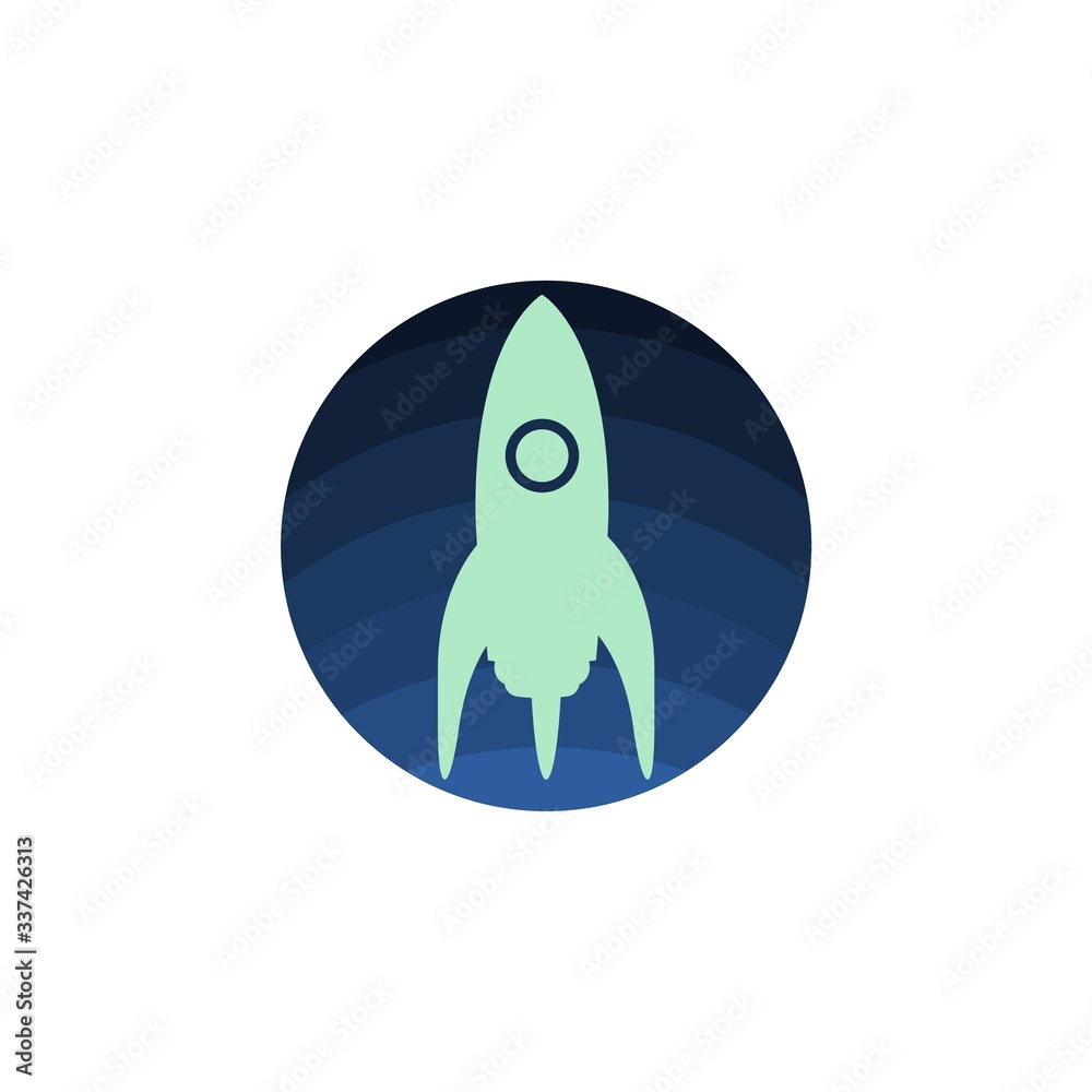 Rocket icon isolated on white background. Rocket icon in trendy design style Rocket icon isolated on white background. Rocket icon in trendy design style