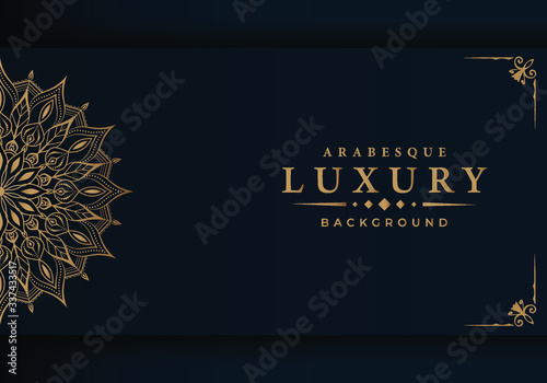 Modern luxury ornamental mandala background with arabesque pattern arabic
 islamic east style.decorative mandala for print, poster,
 cover, brochure, flyer, banner