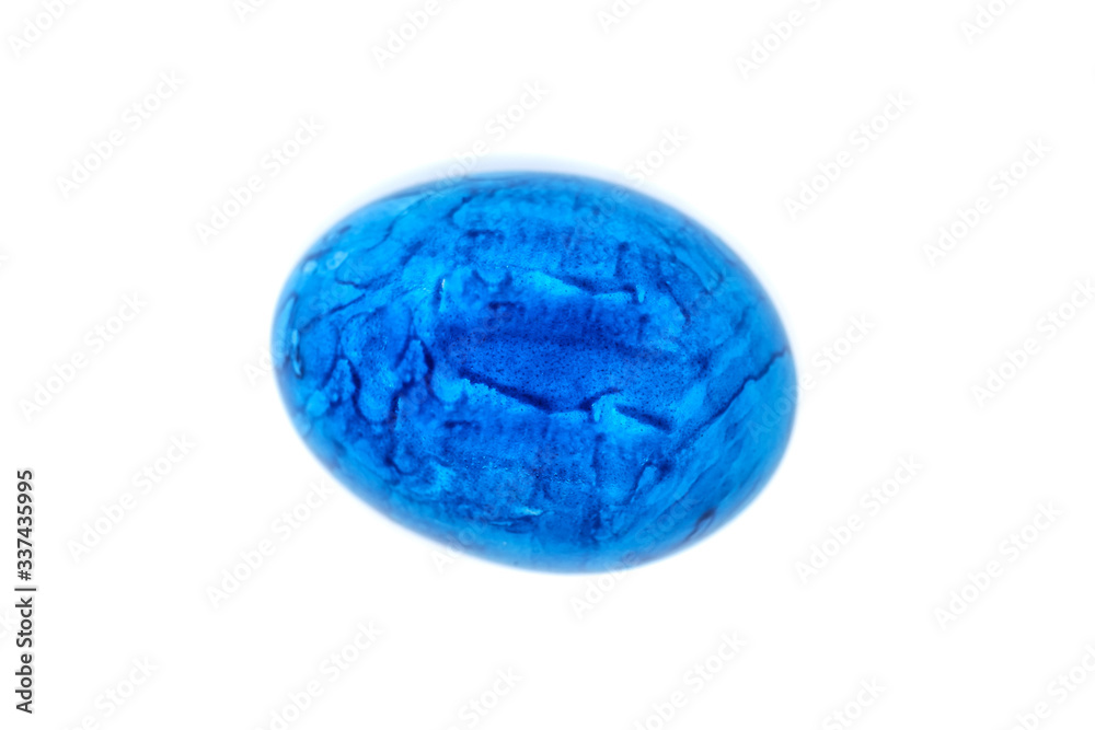blue easter egg on white background blue easter egg on white background