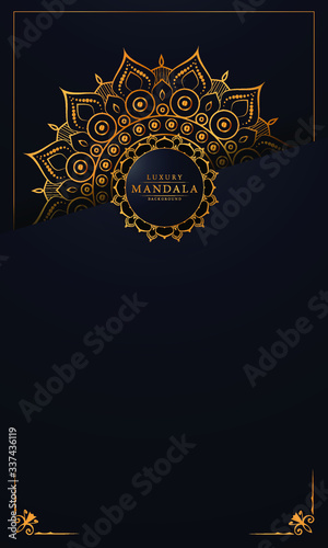 Modern luxury ornamental mandala background with arabesque pattern arabic
 islamic east style.decorative mandala for print, poster,
 cover, brochure, flyer, banner