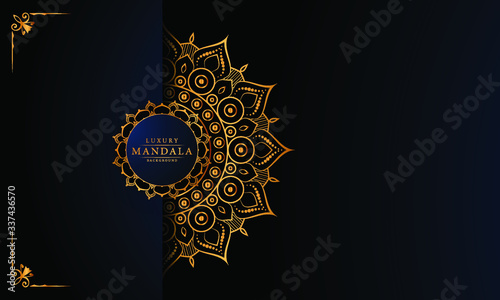 Modern luxury ornamental mandala background with arabesque pattern arabic
 islamic east style.decorative mandala for print, poster,
 cover, brochure, flyer, banner