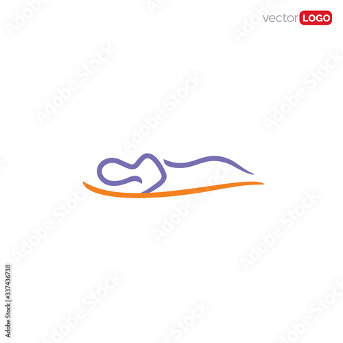 sleep icon/symbol/Logo Design Vector Template Illustration