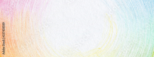 Photos Color pencil rainbow graphic horizontal background.