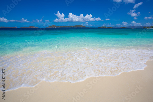 Shoreline of Caribbean Sea on St. John, US Virgin Islands