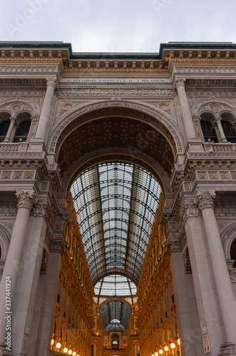 Italy  Milan  13 February 2020  view of the entrance to the large gallery