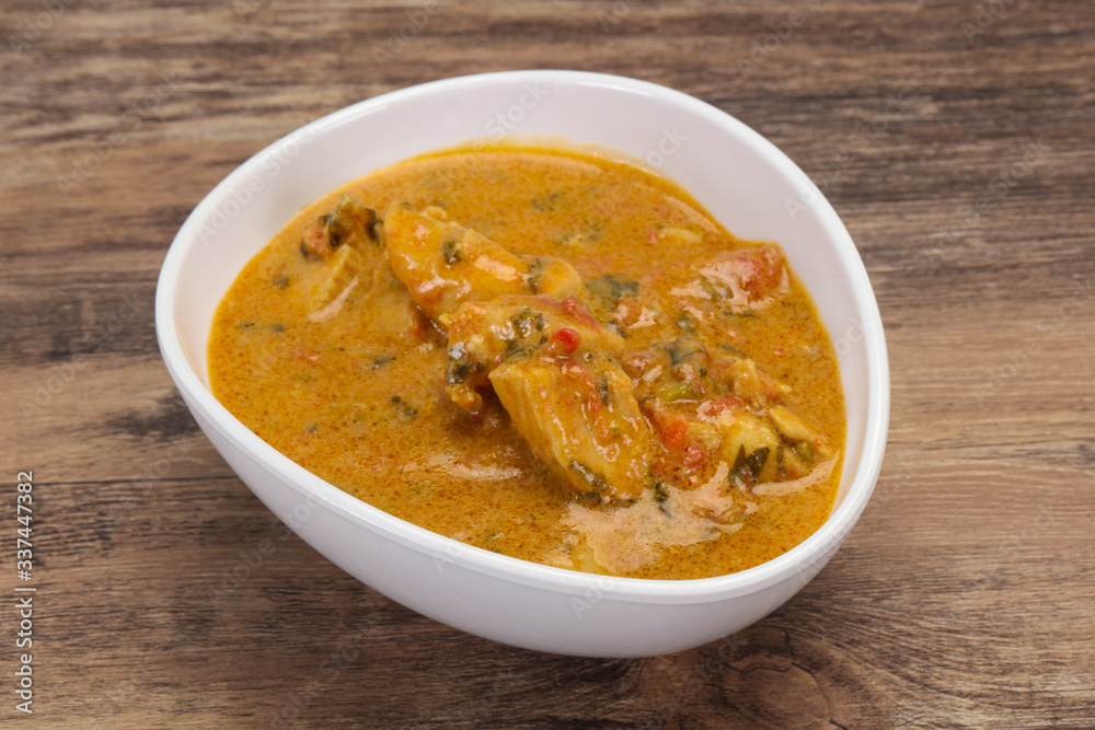 Traditional thai curry chicken soup Traditional thai curry chicken soup