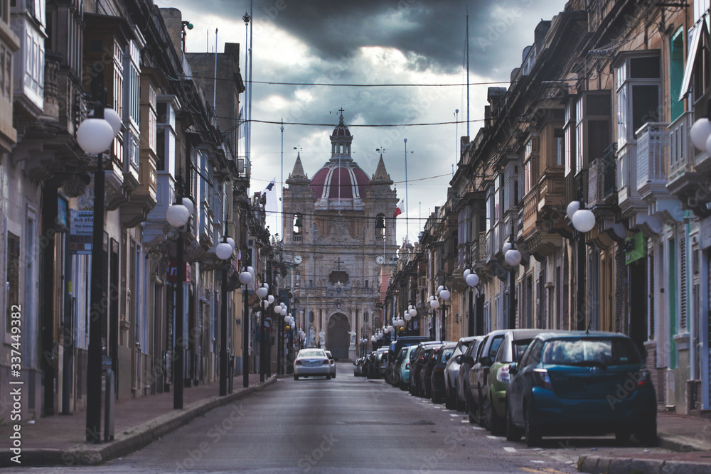 Scenic View of Street of Zabbar, Malta