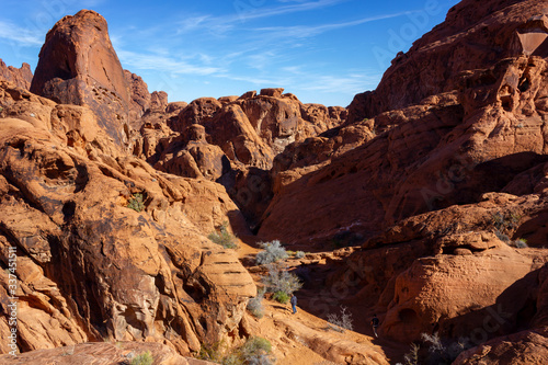 las Vegas, Arizona,USA - 2020/01/04 - winter trip to Valley of Fire National Park