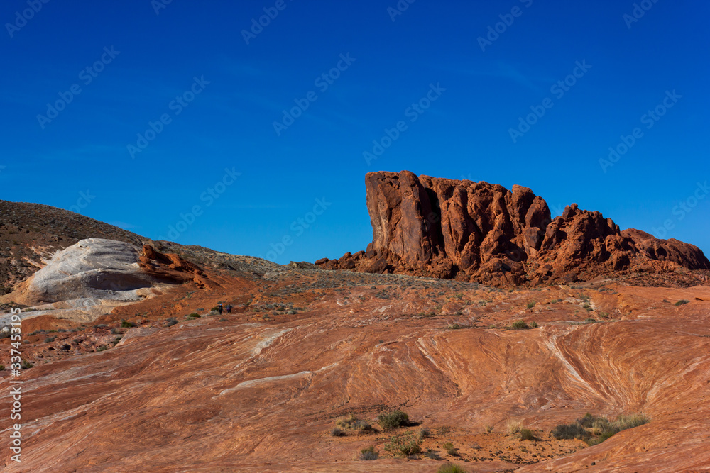 Fototapeta premium las Vegas, Arizona,USA - 2020/01/04 - winter trip to Valley of Fire National Park