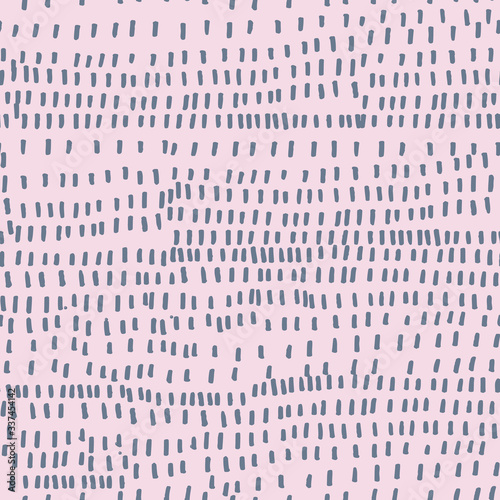 Irregular line stripe on pale pink background. Vector repeat pattern.