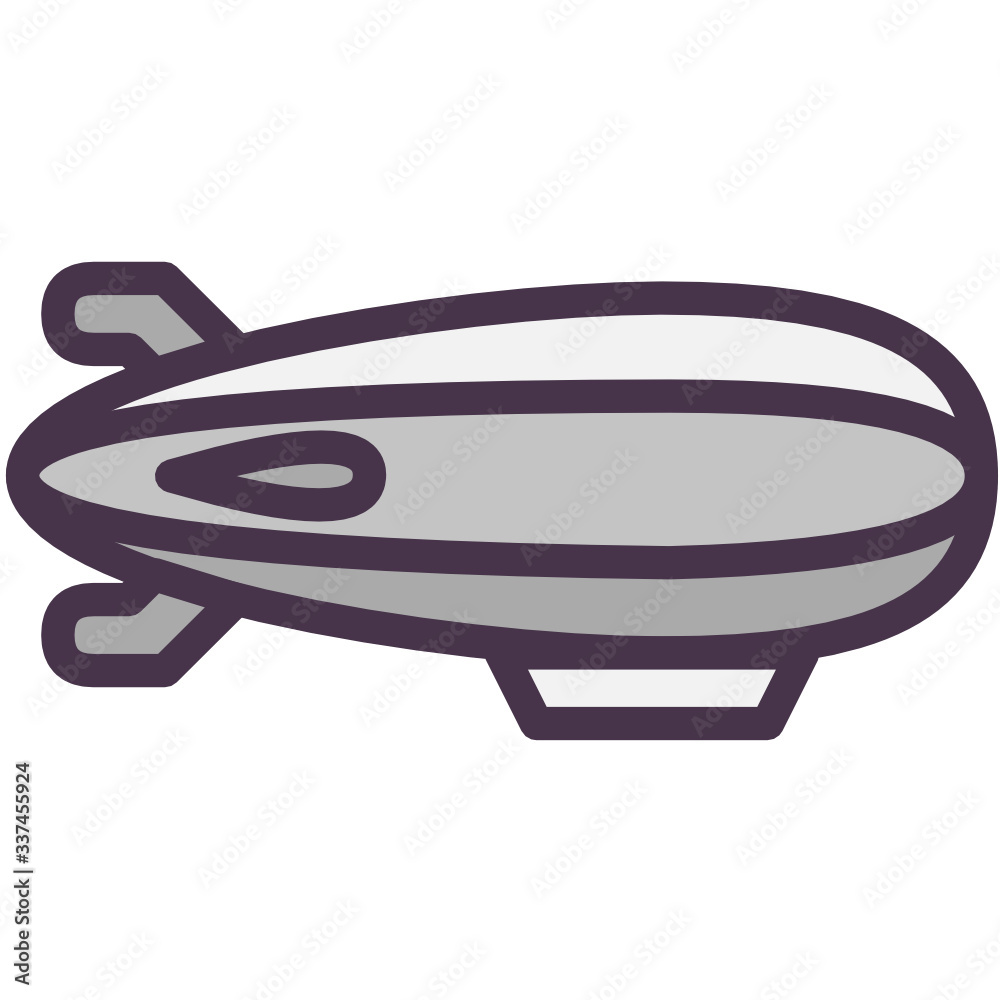 Fototapeta premium airship icon