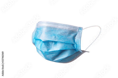 Doctor mask and corona virus protection isolated on a white background