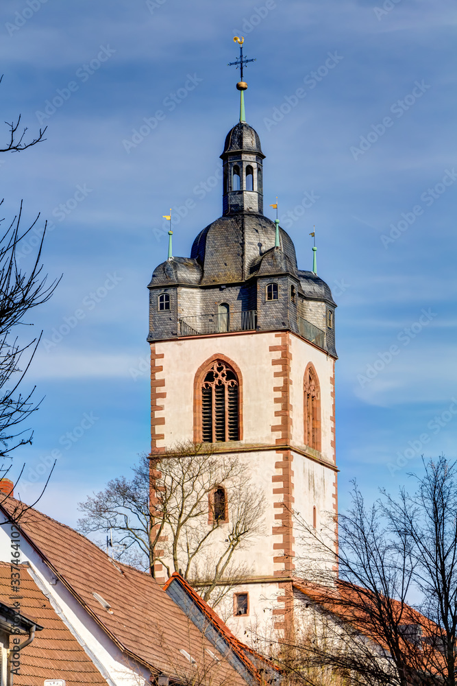 Die evangelische Stadtkirche in Groß-Gerau, Hessen
