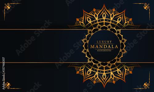 Modern luxury ornamental mandala background with arabesque pattern arabic
 islamic east style.decorative mandala for print, poster,
 cover, brochure, flyer, banner