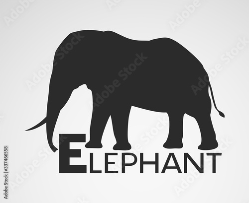 Creative design of big elephant illustration