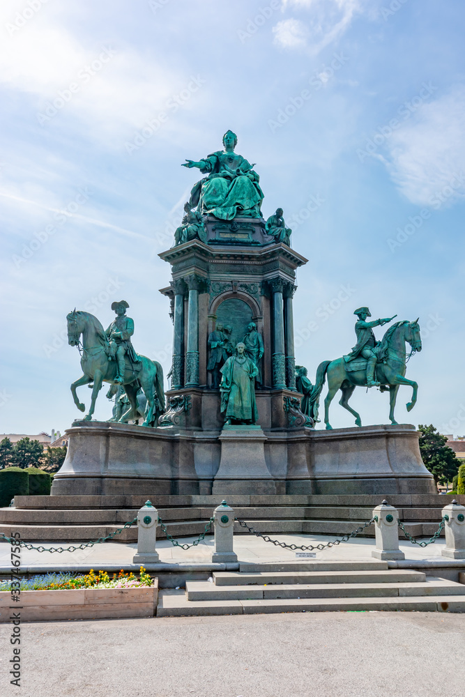 Empress Maria Theresia monument on Maria-Theresien-Platz square, Vienna, Austria