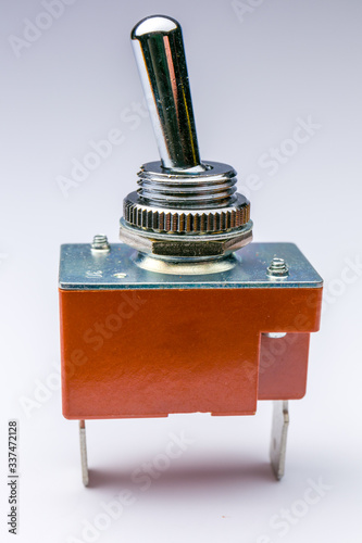electrical switch on a white background