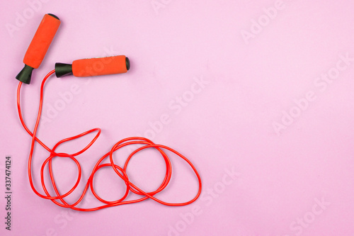 jump rope and balls for massage and self-massage, sports equipment, the concept of a healthy and active lifestyle, fitness and proper nutrition photo