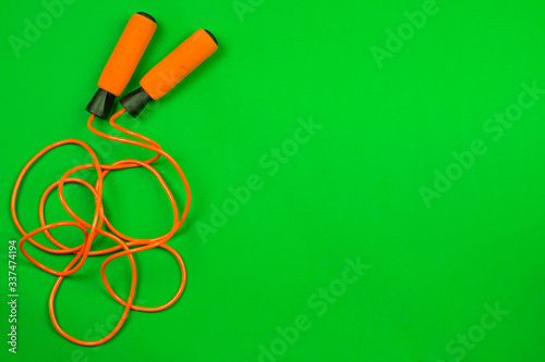 jump rope and balls for massage and self-massage, sports equipment, the concept of a healthy and active lifestyle, fitness and proper nutrition