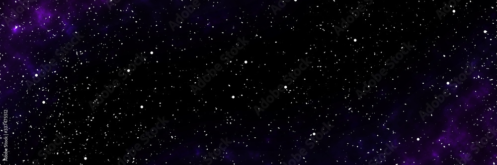 Abstract space background. Illustration of outer space and a large number of stars. Long vertical banner