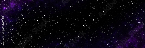 Abstract space background. Illustration of outer space and a large number of stars. Long vertical banner