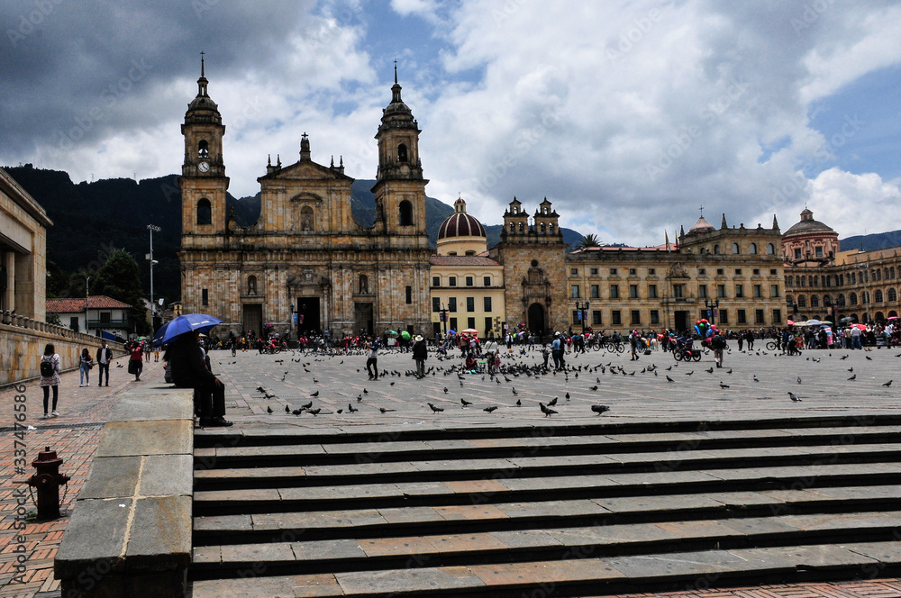 Obraz premium Plaza Bolivar,Centro Histórico,Bogota, Colombia