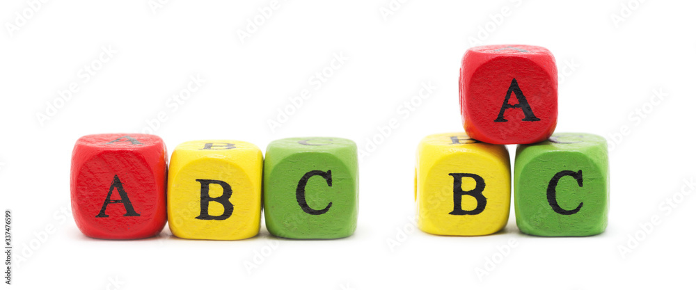 ABC Blocks isolated on a white background ABC Blocks isolated on a white background